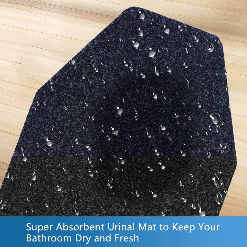 Adevar 12Pcs Urinal Mats for Men Bathroom Commercial Urinal Floor Mats Urinal Pads for Mens Room Non Slip Splash Toilet Bulk Washable Disposable Large 17Inch x 20.5Inch - Image 4